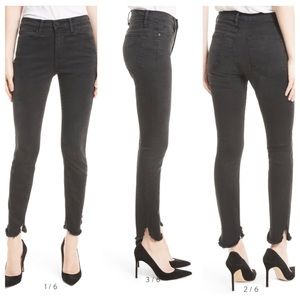 Frame Denim Le High Skinny Petal Hem in Harrington wash Gray Sz 26